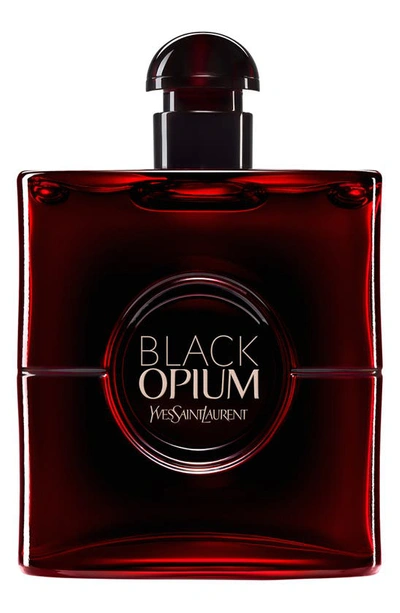 Shop Saint Laurent Black Opium Eau De Parfum Over Red, 0.34 oz