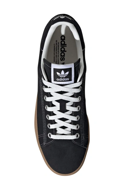Shop Adidas Originals Stan Smith Suede Sneaker In Black/ White/ Gum