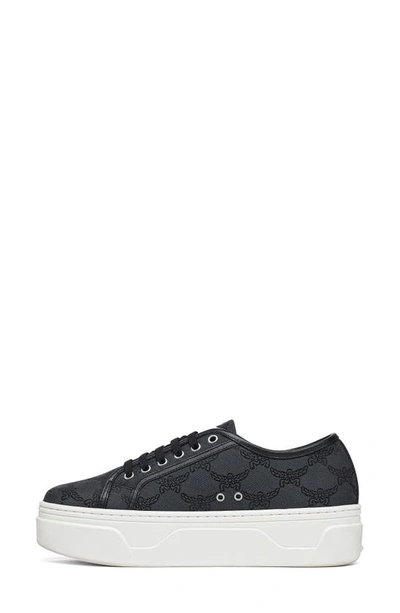 Shop Mcm Skyward Platform Sneaker In Dark Grey