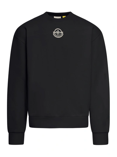 Shop Moncler Genius Cotton Sweatshirt In Black