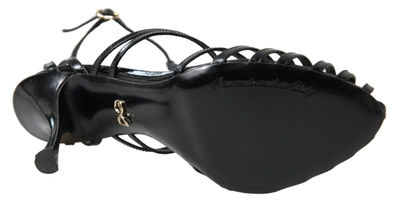 Shop Dolce & Gabbana Black Stiletto High Heels Sandals