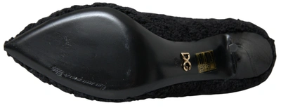Shop Dolce & Gabbana Black Stiletto Heels Mid Calf Boots