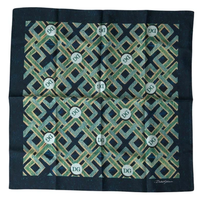 Shop Dolce & Gabbana Multicolor Printed Square Handkerchief Scarf