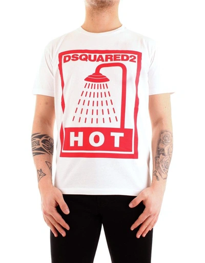 Shop Dsquared² White Cotton T-shirt