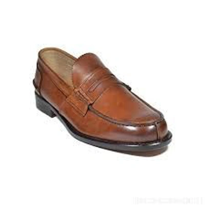 Shop Saxone Of Scotland Natural Calf Leather Mens Loafers Shoes
