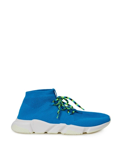 Shop Balenciaga Speed Lace-up Sneakers In Blue