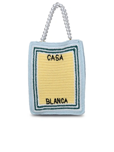 Shop Casablanca Borsa Crochet Logo In Multicolor