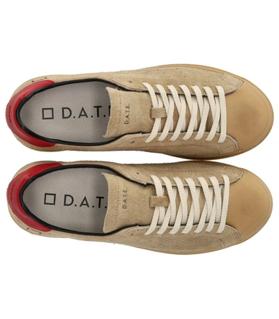 Shop Date D.a.t.e.  Base Deep Beige Red Sneaker