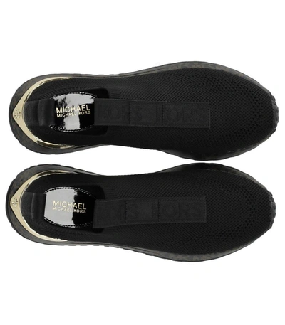 Shop Michael Kors Bodie Black Monogram Sneaker