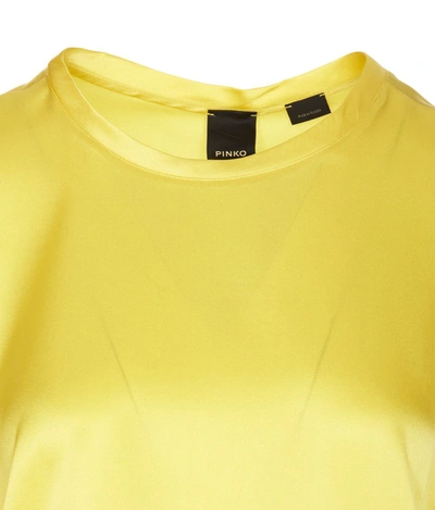 Shop Pinko T-shirts And Polos In Giallo