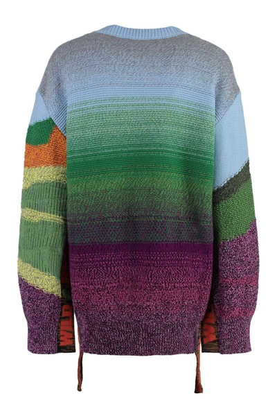Shop Stella Mccartney Long Sleeve Crew-neck Sweater In Multicolor