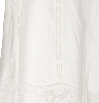 Shop Zimmermann Shorts In Bianco