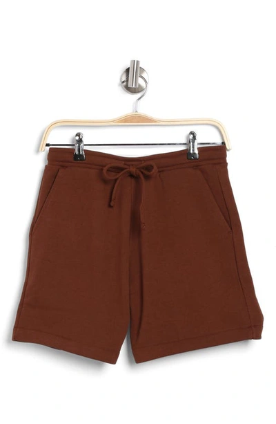 Shop Obey Kori Cotton Terry Shorts In Sepia