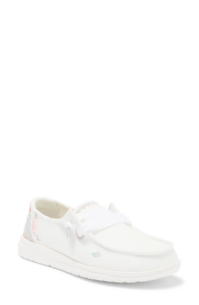 Shop Hey Dude Wendy Slip-on Sneaker In Lily White