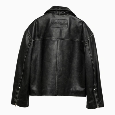 Shop Acne Studios Biker Jacket In Black