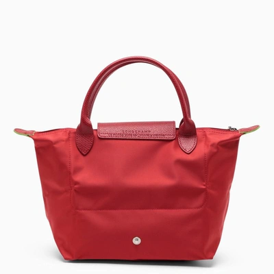 Shop Longchamp S Le Pliage Green Bag In Red