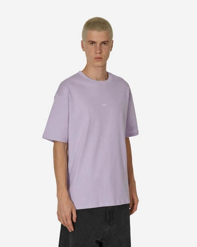 Shop Apc Kyle T-shirt Lavander In Purple