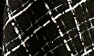 Shop Marcus Adler Windowpane Tweed Fringed Ruana In Black