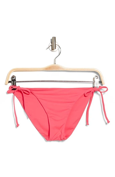Shop Becca Color Code Tie Side Bikini Bottoms In Grapefruit
