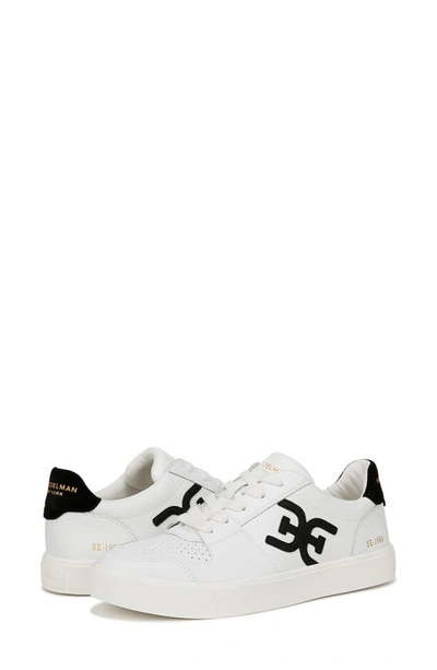 Shop Sam Edelman Ellie Sneaker In White/ Black