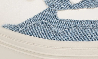 Shop Sam Edelman Blaine Platform Sneaker In Sugar/ Montrose Blue