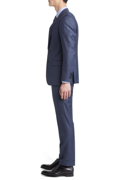 Shop Emporio Armani G-line Virgin Wool Suit In Marine Blue