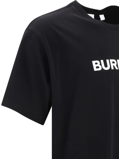 Shop Burberry "harriston" T-shirt In Black