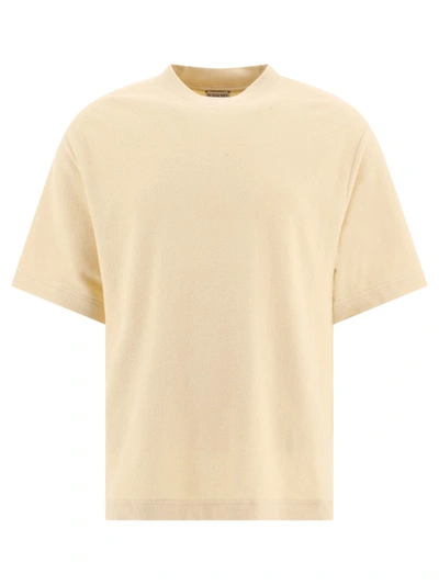 Shop Burberry Cotton Towelling T-shirt In Beige