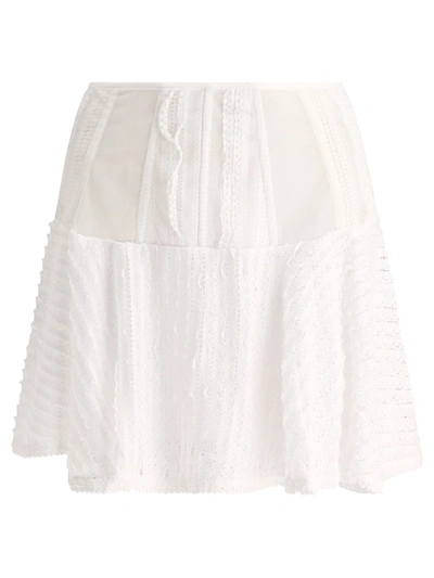 Shop Charo Ruiz "hamaty" Skirt In White