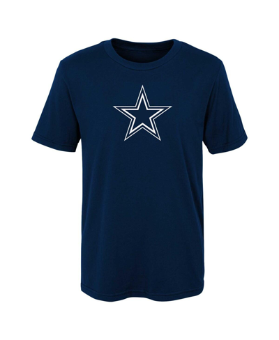Outerstuff Preschool Boys And Girls Navy Dallas Cowboys Primary Logo T-shirt In Navy