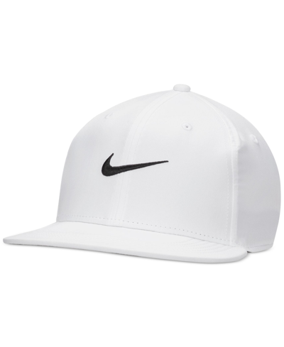 Shop Nike Men's Pro Logo Embroidered Snapback Cap In White,anthracite,black