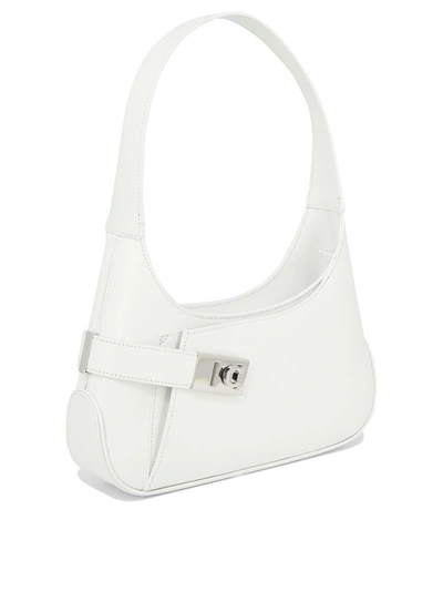 Shop Ferragamo Hobo Shoulder Bag In White