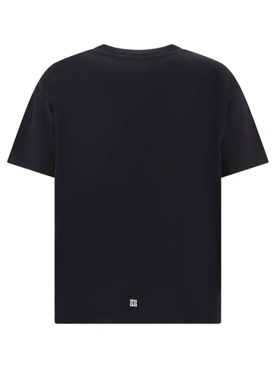 Shop Givenchy T-shirt In Cotton With Reflective Artwork In Black