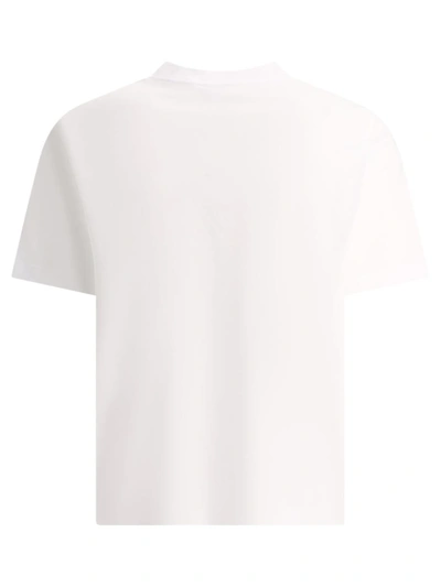 Shop Lanvin T-shirt With Embroidered Logo In White
