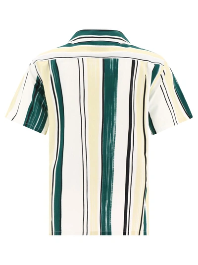 Shop Lanvin Shirt With Striped Pattern In Green
