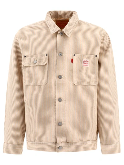 Shop Levi's Sunrise Trucker Jacket In Beige