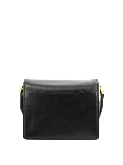 Shop Marni "mini Trunk Soft" Shoulder Bag In Black