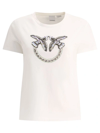 Shop Pinko "quentin" T-shirt In White