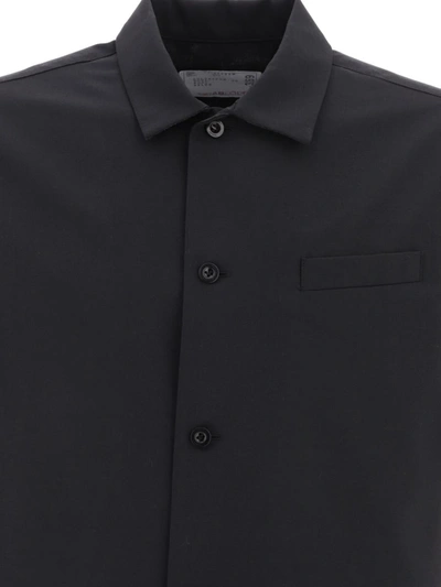 Shop Sacai Suiting Shirt In Black