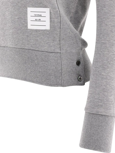 Shop Thom Browne "4-bar" Sweatshirt In Grey