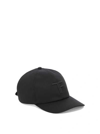 Shop Tom Ford Baseball Cap With Logo In Black