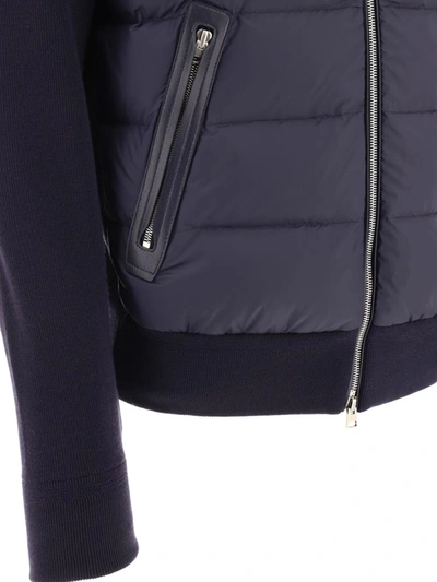 Shop Tom Ford Tricot Down Jacket In Blue