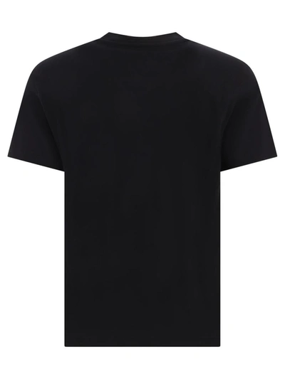 Shop Valentino T-shirt With Vlogo Signature Patch In Black