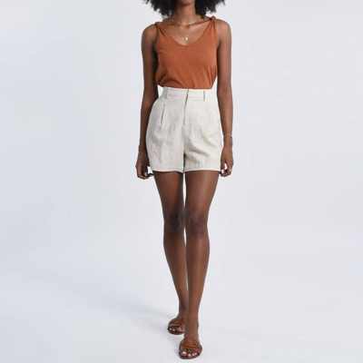 Shop Molly Bracken Linen Shorts In White
