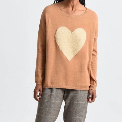 Shop Molly Bracken Womens Heart Sweater In Pink