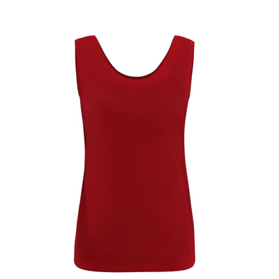 Shop Dolcezza Basic Tank Top In Red