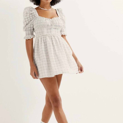 Shop For Love & Lemons Libby Mini Dress In White