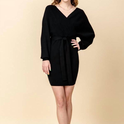 Shop Hyfve Knit Sweater Dress In Black