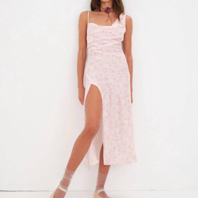 Shop For Love & Lemons Iiana Midi Dress In Pink