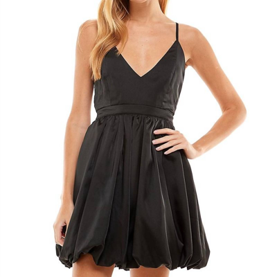 Shop Tcec Bubble Mini Dress In Black